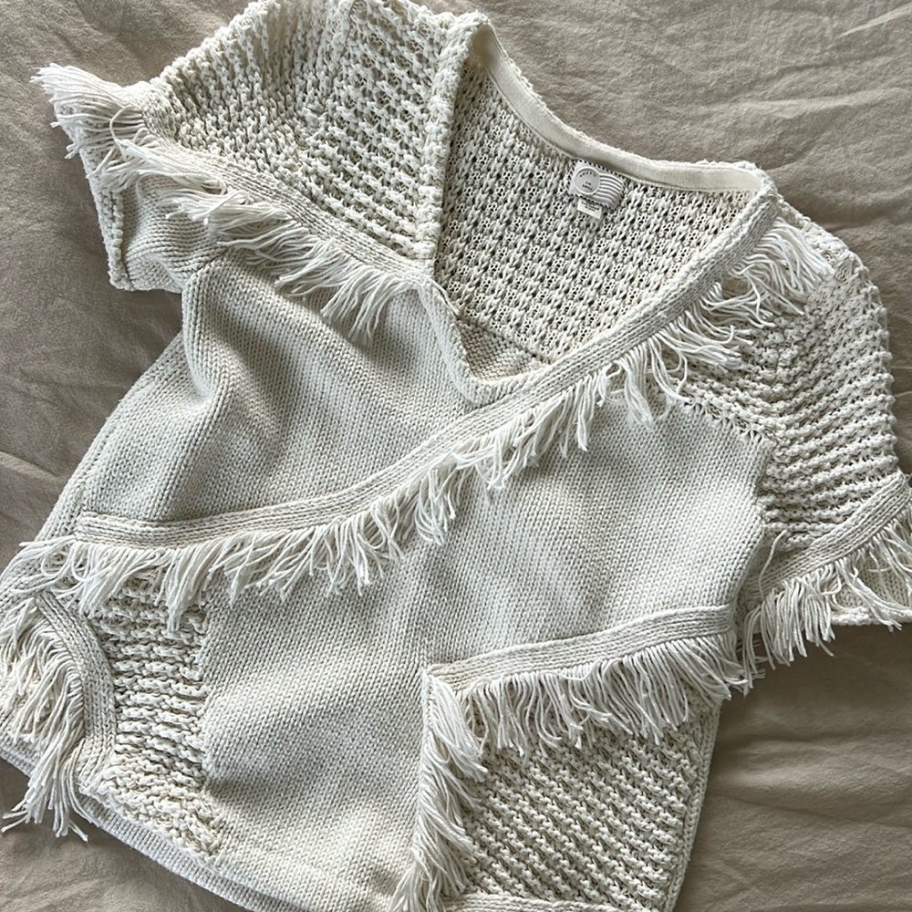 Anthropologie Silk Blend Sweater Size Small